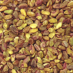 Photo of raw pistachio kernels